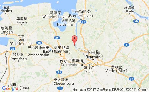 德國港口埃爾斯費萊特elsfleth港口地圖