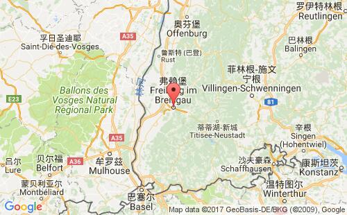 德國港口弗賴堡freiburg港口地圖