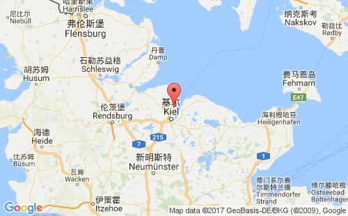 德國(guó)港口霍爾特瑙holtenau港口地圖