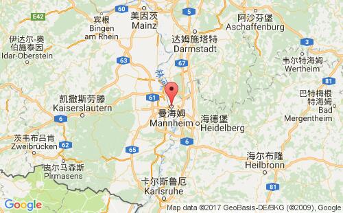 德國港口曼海姆mannheim港口地圖