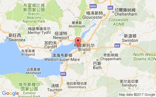英國(guó)港口埃文茅斯avonmouth港口地圖