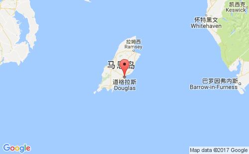 英國港口道格拉斯douglas港口地圖