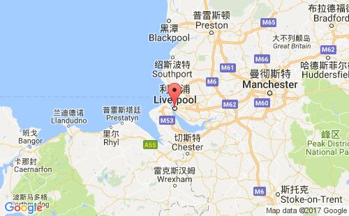 英國港口利物浦liverpool港口地圖