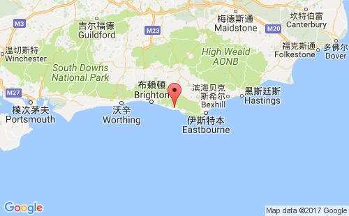 英國港口紐黑文newhaven港口地圖