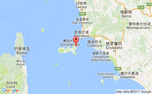 意大利港口里奧馬里納rio marina港口地圖