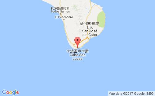 墨西哥海運港口波圣盧卡斯cabo san lucas港口地圖