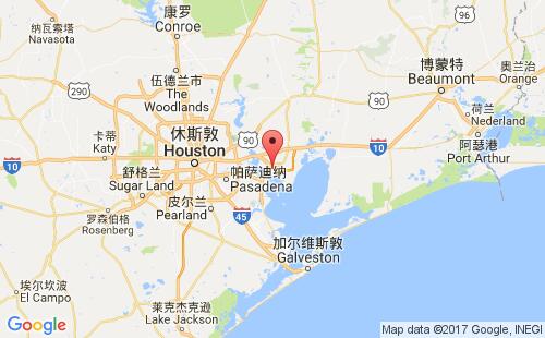 美國海運港口貝敦baytown港口地圖