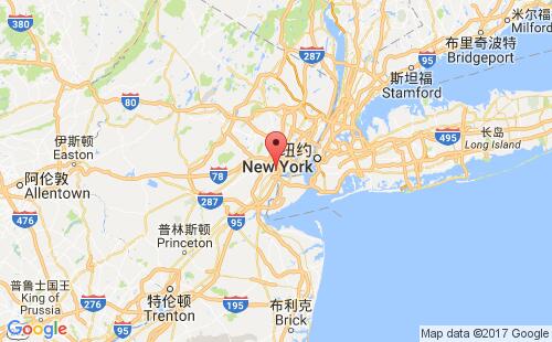 美國海運港口伊麗莎白-新澤西elizabeth,nj港口地圖