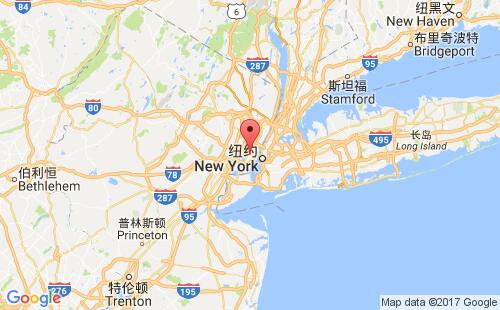 美國海運(yùn)港口澤西城jersey city港口地圖