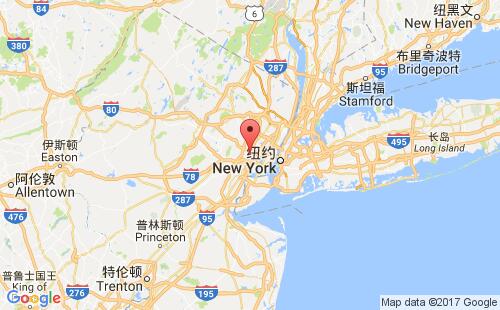 美國海運港口紐瓦克newark,nj港口地圖