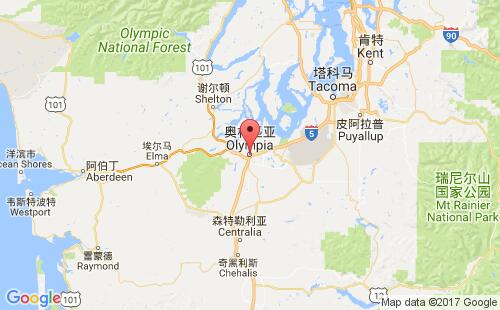 美國海運(yùn)港口奧林匹亞olympia港口地圖