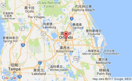 美國海運(yùn)港口奧蘭多orlando,fl港口地圖