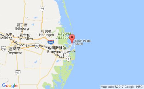 美國(guó)海運(yùn)港口伊薩貝爾港port isabel港口地圖