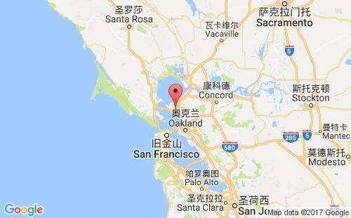 美國(guó)海運(yùn)港口里奇蒙richmond,ca港口地圖