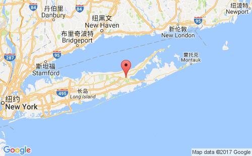 美國海運港口里弗黑德riverhead港口地圖