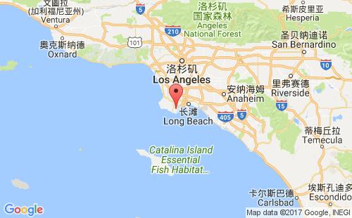 美國(guó)海運(yùn)港口圣佩德羅san pedro,us港口地圖