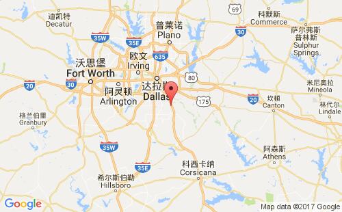 美國(guó)海運(yùn)港口威爾默wilmer,tx港口地圖