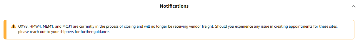 亞馬遜QXY8、HMW4、MEM1、MQJ1倉庫將無限期關閉